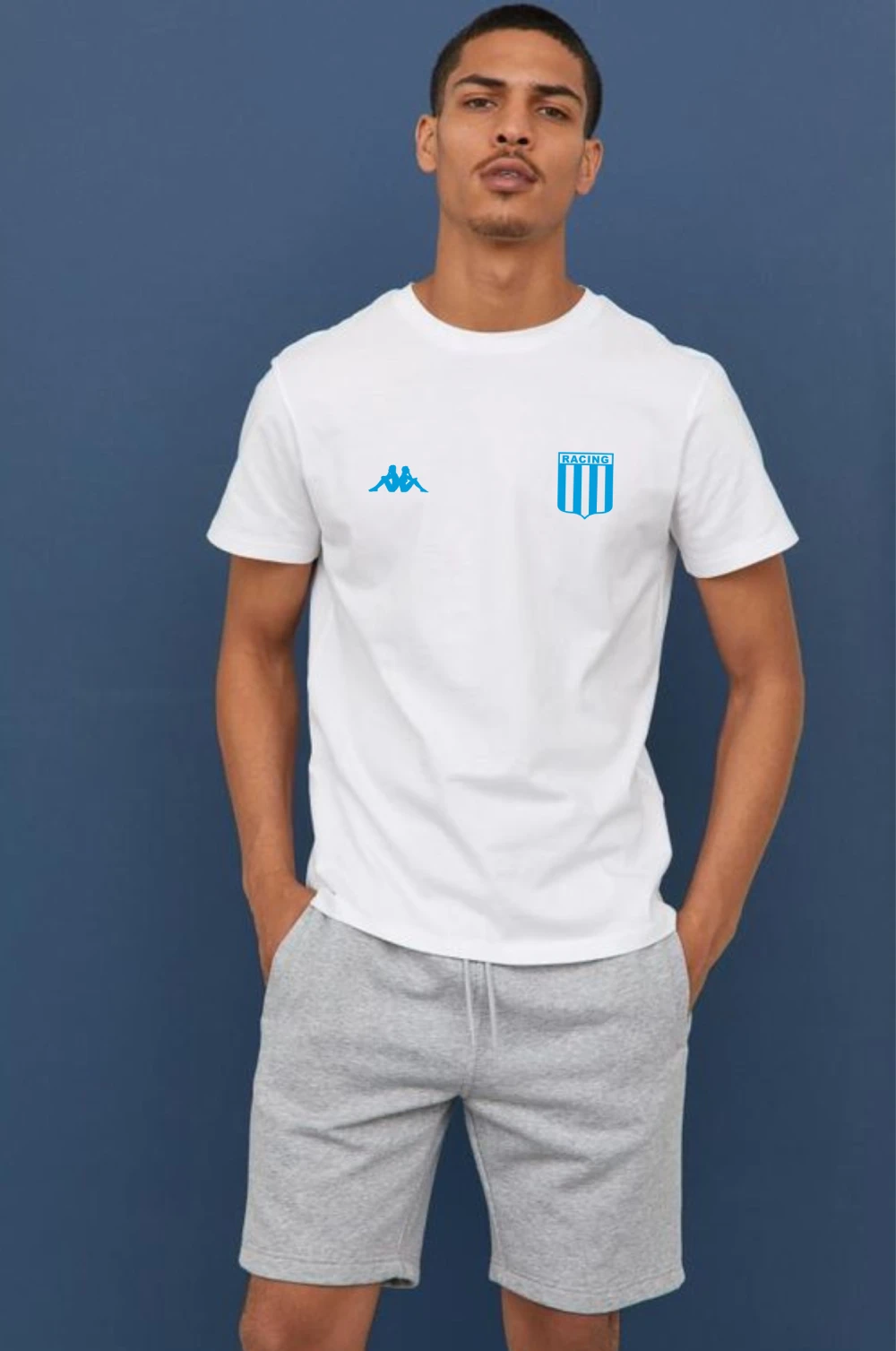 Remera Racing Kappa Blanco