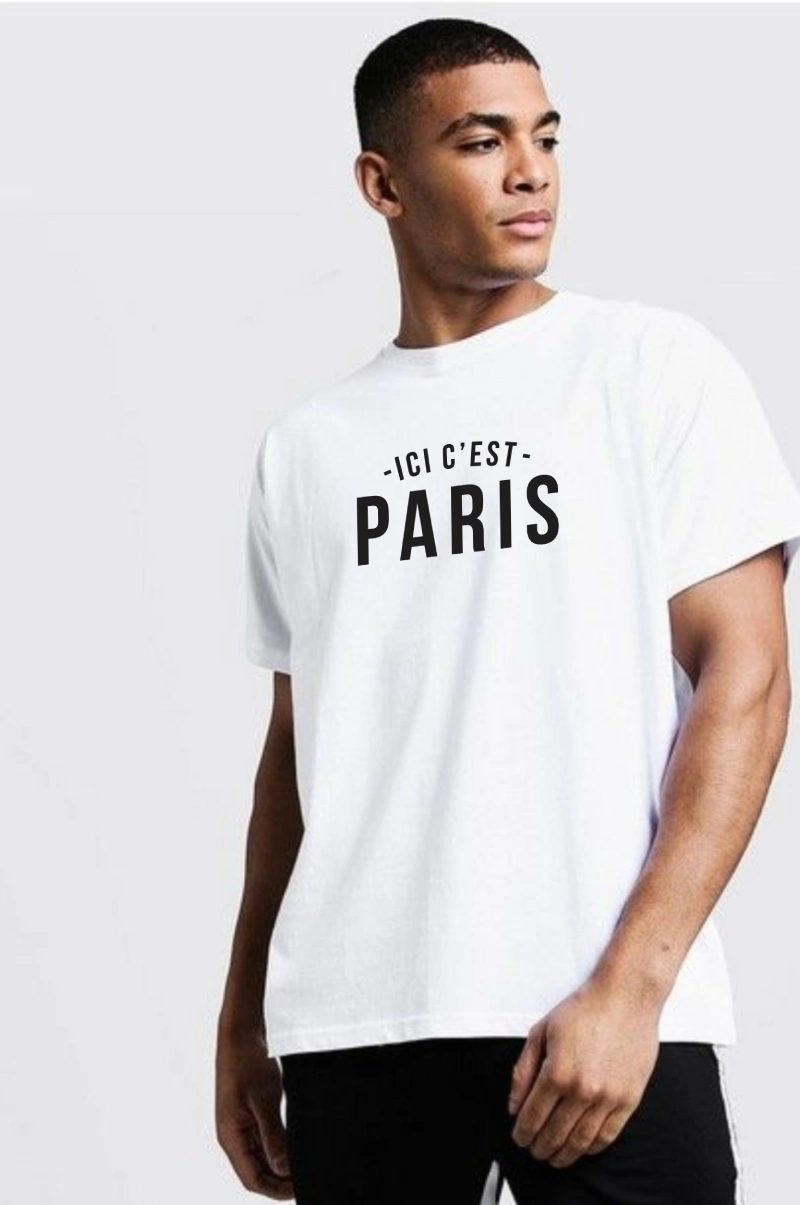 Remera Messi Paris Blanca