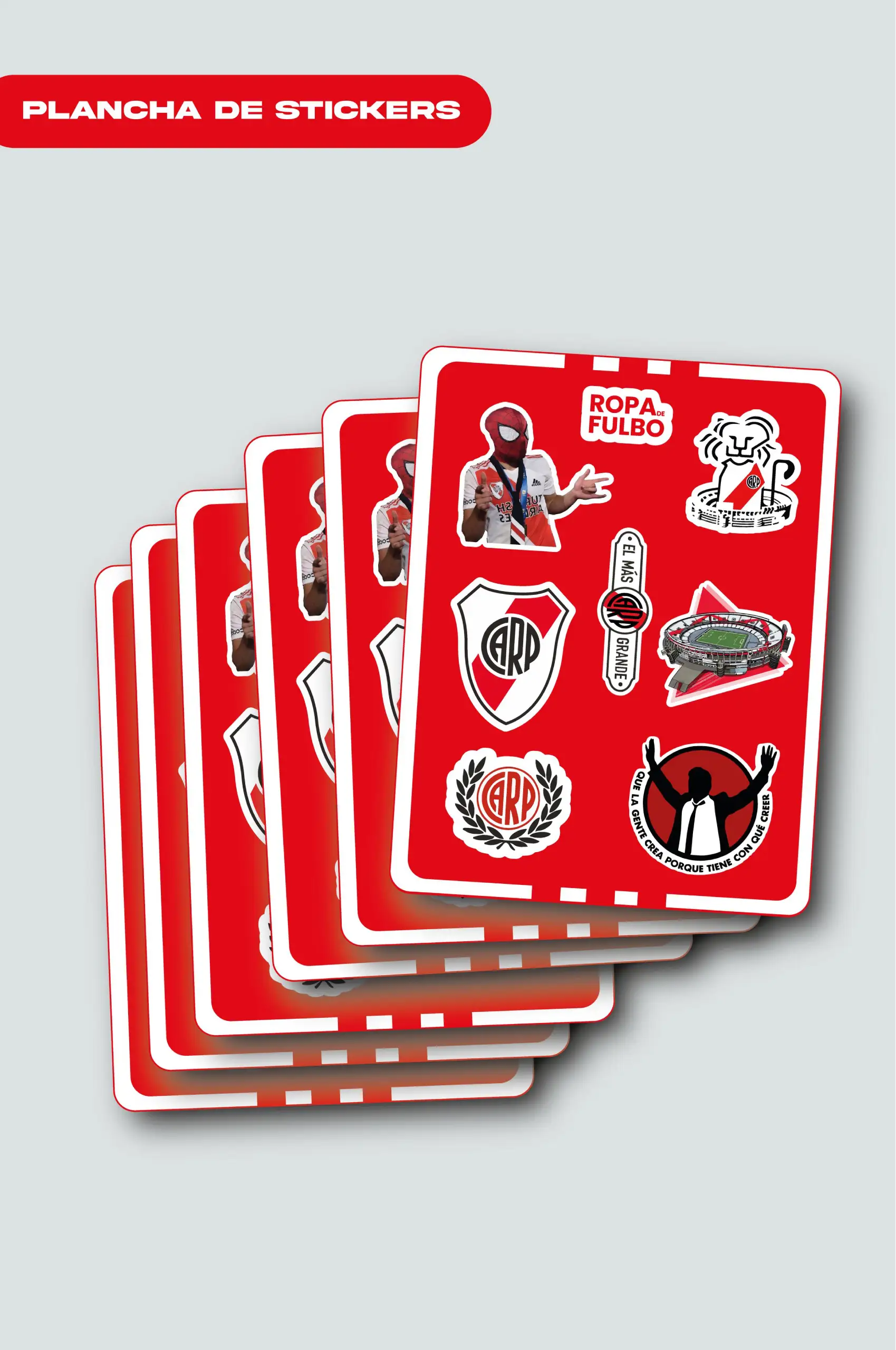 Plancha de Stickers River